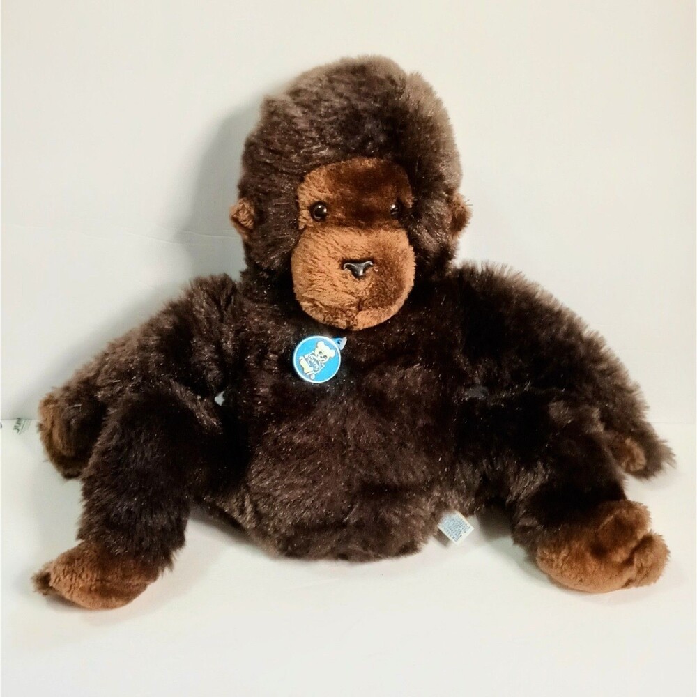 Vintage 1979 R. Dakin & Co Gorilla Brown Stuffed Animal Large